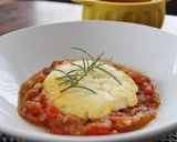 レンジで作る、トマトソースのチーズエッグ作り方5写真