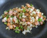 簡単！バジル入りカレーチャーハン作り方3写真
