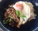 挽肉のバジル炒めごはん作り方5写真