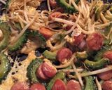 簡単！苦くない！ゴーヤのカレーマヨ炒め作り方5写真