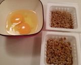 ★我が家の定番★なったま（納豆卵焼き）作り方1写真
