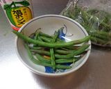 最速のレンジでさやいんげんポン酢作り方4写真