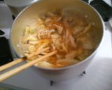 白菜と 鶏むね肉の ピリ辛にんにく煮込み作り方4写真