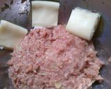 簡単チーズ入りハンバーグ トマトソース！作り方7写真