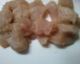 白菜と 鶏むね肉の ピリ辛にんにく煮込み作り方5写真