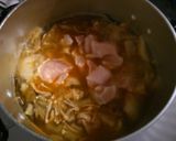 白菜と 鶏むね肉の ピリ辛にんにく煮込み作り方6写真