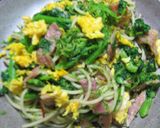 ランチに春のパスタ★菜の花ペペロンチーノ作り方6写真