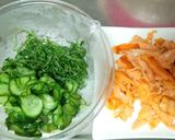 定番！鮭ときゅうりと大葉の簡単 混ぜご飯作り方1写真