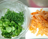 定番！鮭ときゅうりと大葉の簡単 混ぜご飯作り方1写真