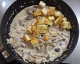 鶏と厚揚げときのこの♡お醤油クリーム煮♪作り方10写真
