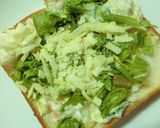 セロリ葉載せて♡ポテサラリメイクトースト作り方4写真
