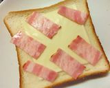 セロリ葉×ベーコンのカレー風味トースト作り方3写真
