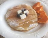 簡単！クリームチーズパンケーキ。朝食に。作り方4写真