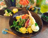 天ぷらの冷やしだし茶漬け作り方11写真