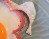 ベビーハムでお花の目玉焼き＊デコごはん作り方7写真