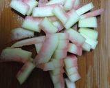 スイカ皮♪楽ちん鶏肉煮含め健康オカズ♡作り方1写真