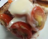プチトマトとツナマヨの厚切りトースト作り方7写真