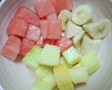 簡単スイーツ♪フルーツ＆水切りヨーグルト作り方2写真