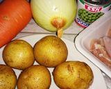 フィリピン風☆グリンピースと鶏の肉じゃが作り方1写真