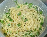 ツナと貝割れのお手軽 冷製パスタ作り方4写真