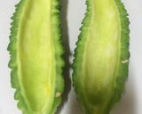 やみつき＊ゴーヤと長芋の梅おかか和え作り方1写真