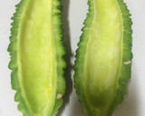 やみつき＊ゴーヤと長芋の梅おかか和え作り方1写真