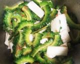 やみつき＊ゴーヤと長芋の梅おかか和え作り方5写真