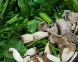 豚こま肉とつるむらさきのオイスター炒め作り方3写真
