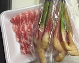 ビールのおつまみ★谷中生姜の豚バラ巻き作り方1写真