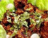 香ばしゴマの塩麹鶏唐+もみ海苔❤︎作り方9写真