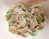 鮭缶と枝豆のタルポンオニオンスライス作り方4写真