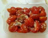 簡単☆プチトマトの塩麹漬物（ごま油）♪作り方4写真