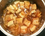 ★豚バラブロックと玉ねぎ煮込み★作り方7写真