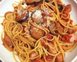 ナスとベーコンのトマトソース　スパ作り方20写真