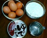 ノンオイル!あずきシフォン♪作り方1写真