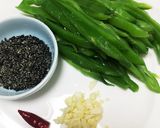 インゲンとすりゴマのパスタ作り方1写真