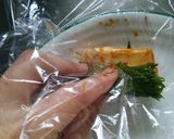 薄切り冷凍豆腐と青じそ巻き と梅入り作り方6写真