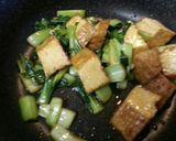 チンゲン菜と厚揚げのさっぱりポン酢炒め作り方5写真