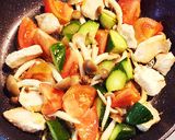 鶏胸しっとり♡トマト胡瓜のさっぱり炒め作り方5写真