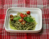 ●夏野菜●トマトのジェノベーゼパスタ作り方3写真