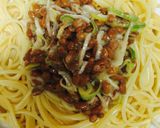 青海苔と胡麻と鰹風味の納豆スパゲッティ作り方6写真