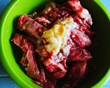 さっと1品＊ゴーヤと牛肉の炒めもの作り方1写真