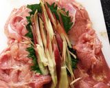 ミョウガと大葉のチキンロール作り方3写真