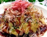トロふわ♡お好み焼き風チーズオムライス作り方9写真
