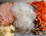 春雨と鶏ひき肉の袋煮作り方2写真
