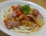 ☆トマトたっぷり♪さっぱり♪温うどん☆作り方5写真