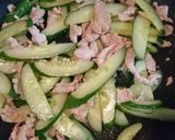 さっぱり☆豚肉トマト胡瓜のオイマヨ炒め★作り方5写真