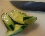簡単♪きゅうりと牛肉の炒めもの作り方1写真
