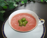 トマトとえごま油の 冷たいスープ♡作り方3写真