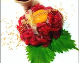 ＊クジラ（マグロ）のユッケ＊作り方3写真